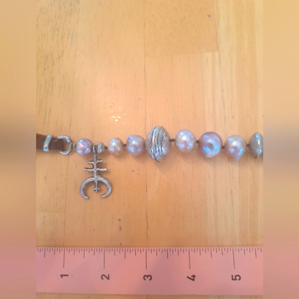 Love Tokens Jewelry Silver Pearl Charm Bracelet